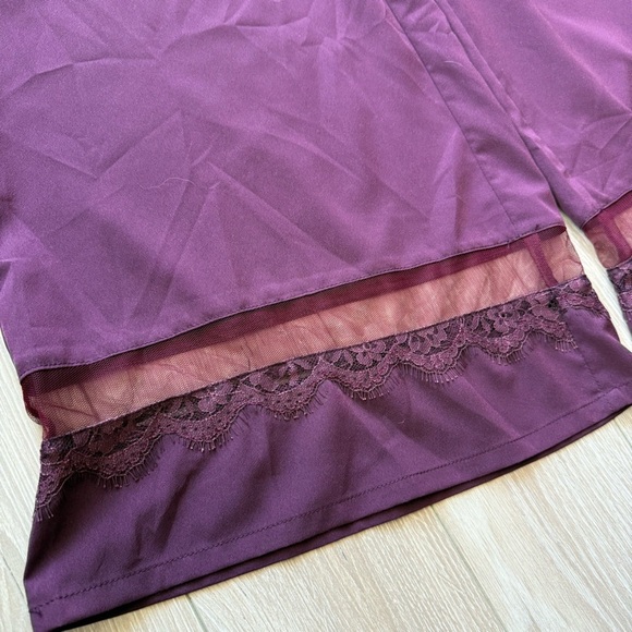 Anthropologie E by Eloise Breakfast in Bed Lounge Wine Pants Size M - Picture 8 of 13